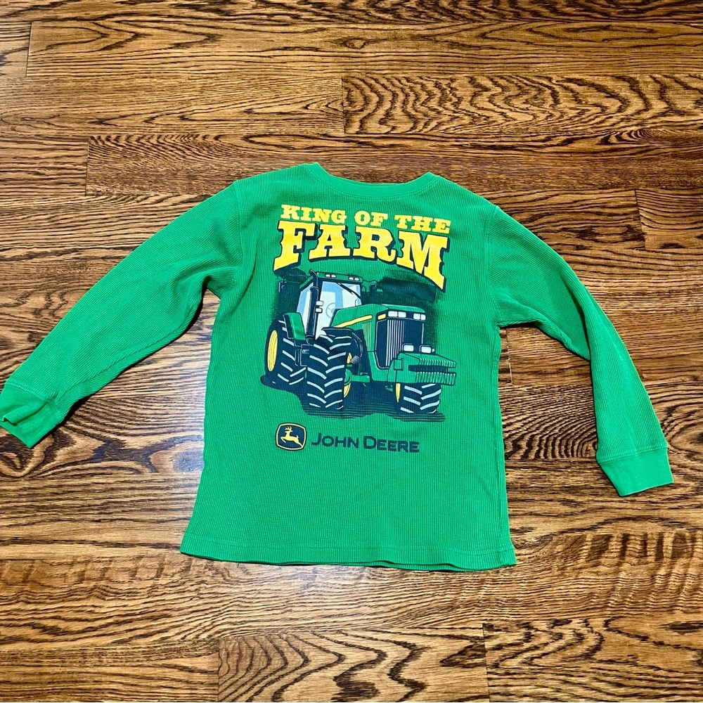 John Deere Green Tractor Long Sleeve Tee